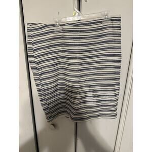 Ann Taylor Petite Women's Knee Length Skirt Stripes Size 12p